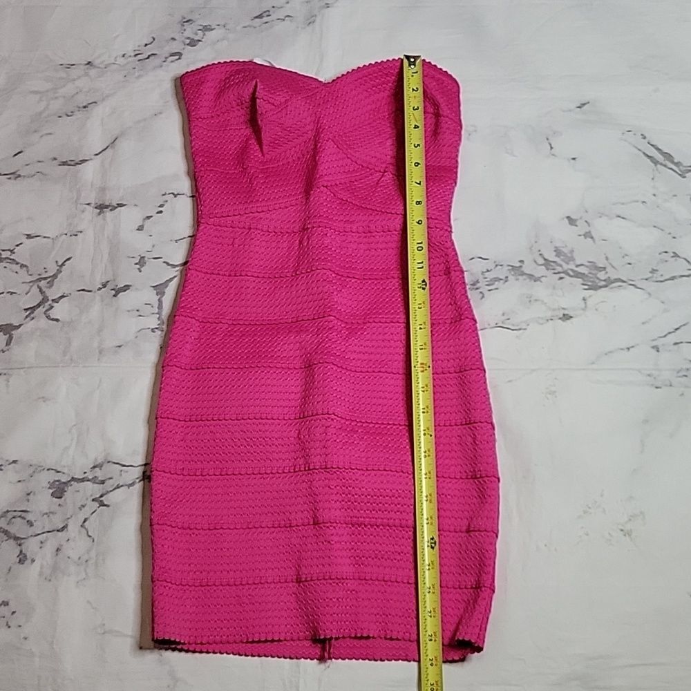 B Darlin Pink Bodycon Strapless Dress - Picture 3 of 6